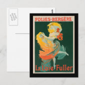 Carte Postale Poster français Vintage Folies-Bergere (Devant / Derrière)