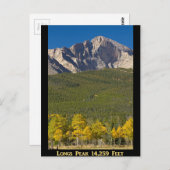 Carte Postale Poster Golden Longs Peak 14259 (Devant / Derrière)