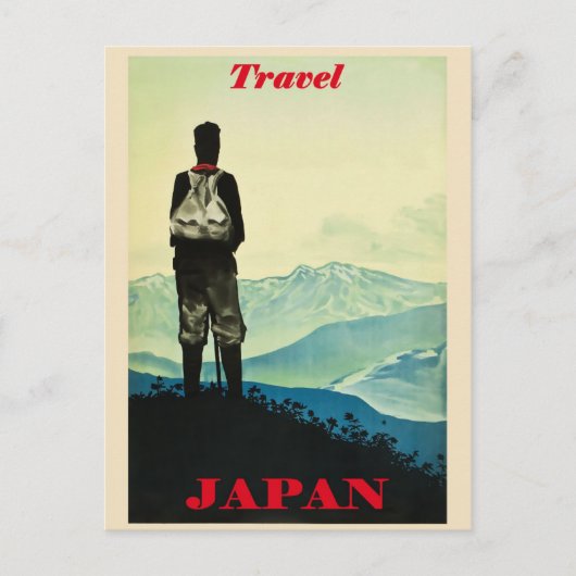 Carte Postale Poster japonais Vintage voyage (Devant)