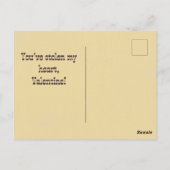 Carte Postale Poster le plus Recherché Saint Valentin (Dos)