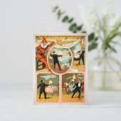 Carte Postale Poster magicien vintage (Debout devant)