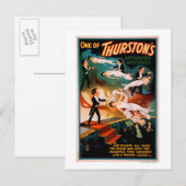 Carte Postale Poster magique des mystères étonnants de Thurston (Devant / Derrière)