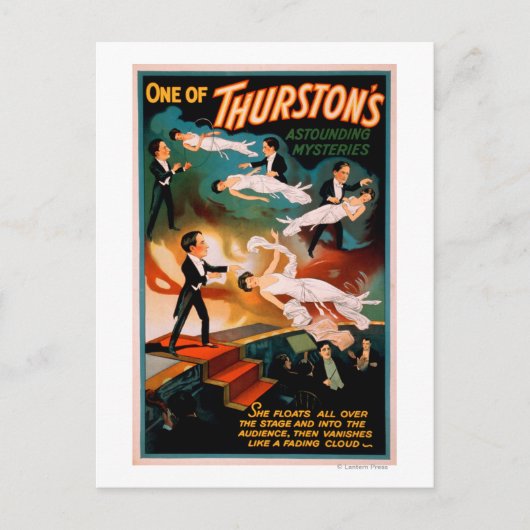 Carte Postale Poster magique des mystères étonnants de Thurston (Devant)
