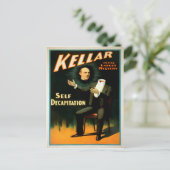 Carte Postale Poster magique vintage Kellar (Debout devant)