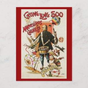 Carte Postale Poster magique vintage, Magicien Chung Ling Soo