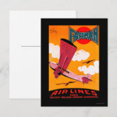 Carte Postale Poster Monoplane F-170 de Farman Brothers Airlines (Devant / Derrière)
