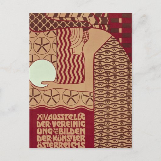 Carte Postale Poster pour la 14ème Exposition de Vienne (Devant)