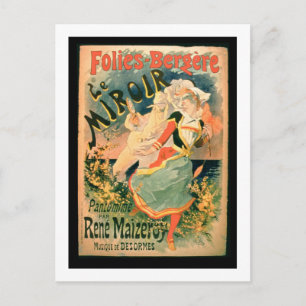 Carte Postale Poster pour 'Le Miroir' aux Folies-Bergere, un pa