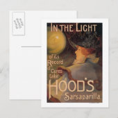 Carte Postale Poster promotionnel de la Sarsaparilla de Hood (Devant / Derrière)