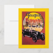 Carte Postale Poster promotionnel de Peugeot Automobile (Devant / Derrière)