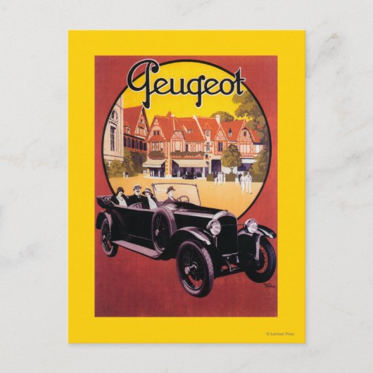 Carte Postale Poster promotionnel de Peugeot Automobile (Devant)