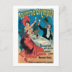 Carte Postale Poster promotionnel de Taverne Olympia