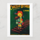 Carte Postale Poster promotionnel du chocolat Besnier (Devant)