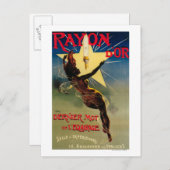 Carte Postale Poster promotionnel du restaurant Rayon D'Or (Devant / Derrière)