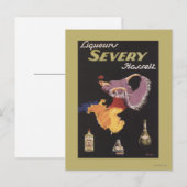 Carte Postale Poster promotionnel Liqueurs Severy Hasselt (Devant / Derrière)