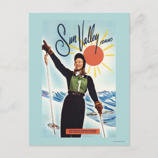 Carte Postale Poster publicitaire de Gretchen Fraser (Devant)