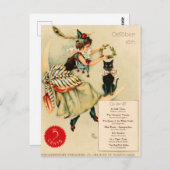 Carte Postale Poster publicitaire vintage Black Cat (Devant / Derrière)