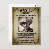 Carte postale Poster Recherché (Devant / Derrière)