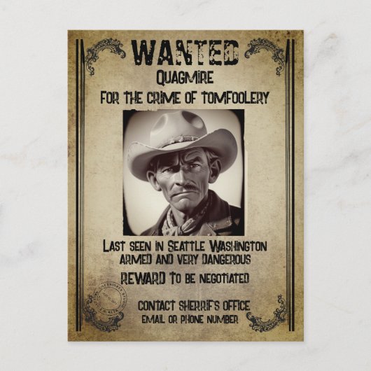 Carte postale Poster Recherché (Devant)