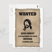 Carte Postale Poster Recherché de Jésus (Devant / Derrière)