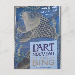 Carte Postale Poster Sigfried Bing pour une exposition à Van Gog