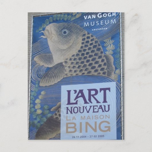 Carte Postale Poster Sigfried Bing pour une exposition à Van Gog (Devant)