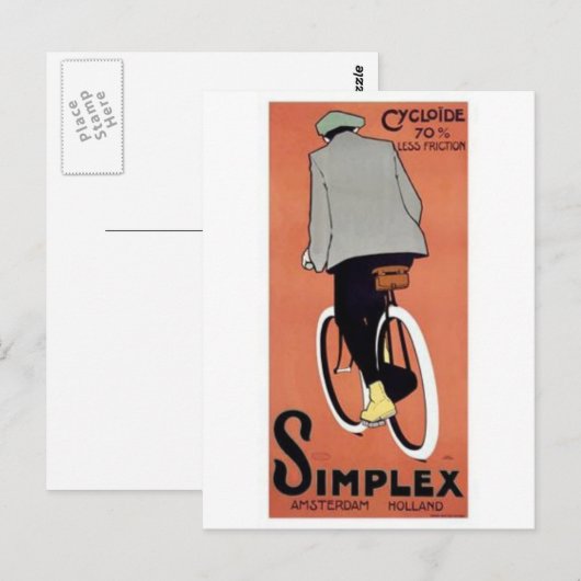 Carte Postale Poster Simplex 1915 (Devant / Derrière)