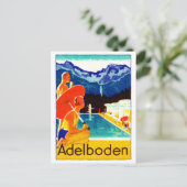 Carte Postale Poster suisse Adelboden 1925 (Debout devant)