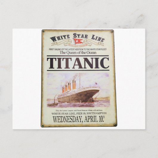 Carte Postale Poster Titanic (Devant)