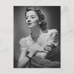 Carte Postale Poster une femme dans Studio