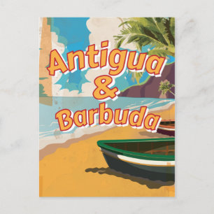 Carte Postale Poster vacances Vintages Antigua-et-Barbuda