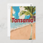 Carte Postale Poster vacances Vintages Tanzanie (Devant / Derrière)