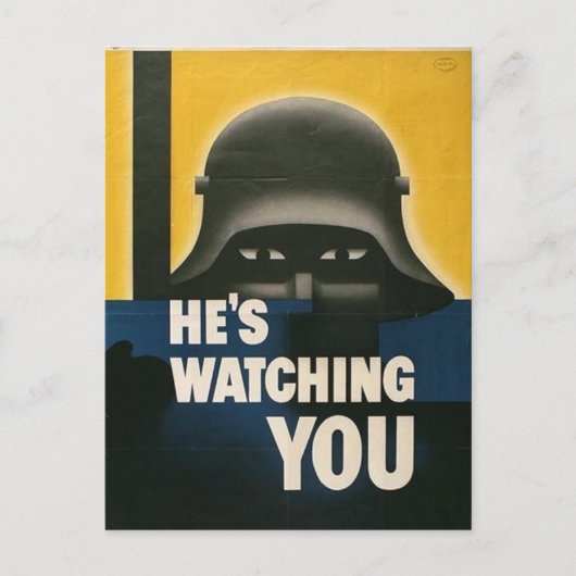 Carte postale Poster vintage 2ème guerre mondiale (Devant)