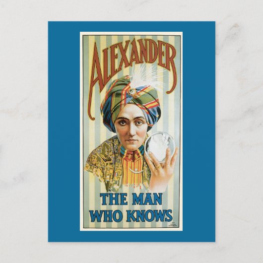 Carte Postale Poster vintage Alexander Magician 1915 (Devant)