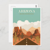 Carte Postale Poster vintage Arizona (Devant / Derrière)