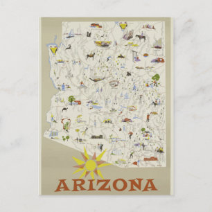 Carte Postale Poster vintage Arizona Travel
