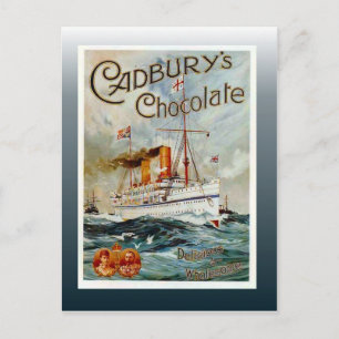Carte Postale poster vintage au chocolat, chocolat Cadbury's