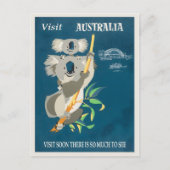 Carte Postale Poster vintage australien (Devant)