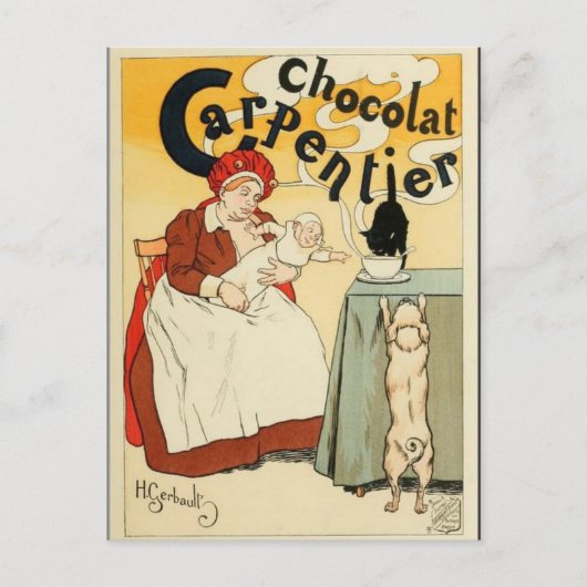 Carte postale poster vintage Belle Epoque (Devant)