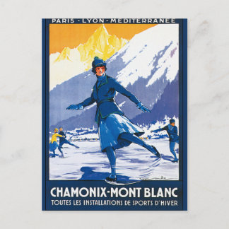 Carte Postale Poster vintage Chamonix - Mont Blanc
