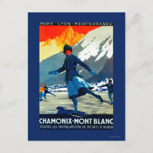 Carte Postale Poster Vintage Chamonix-Mont-Blanc Europe