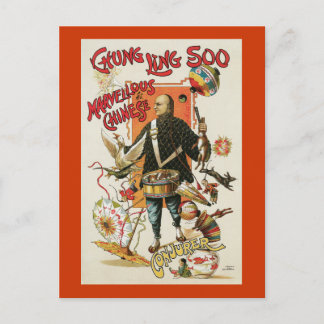 Carte Postale Poster vintage Chung Ling Soo Magicien
