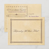 Carte postale poster vintage Cream & Mariage Brown (Devant / Derrière)