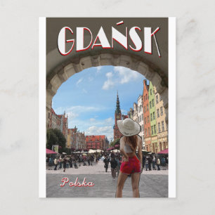 Carte Postale Poster vintage de Gdansk