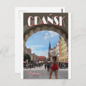 Carte Postale Poster vintage de Gdansk (Devant / Derrière)