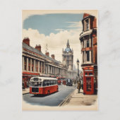 Carte Postale Poster vintage de Londres (Devant)