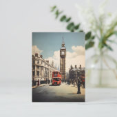 Carte Postale Poster vintage de Londres (Debout devant)
