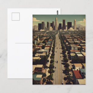 Carte Postale Poster vintage de Los Angeles