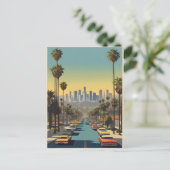 Carte Postale Poster vintage de Los Angeles (Debout devant)