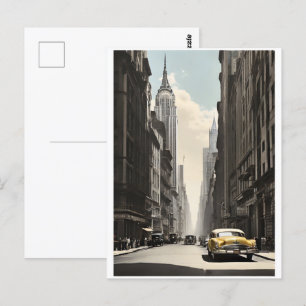 Carte Postale Poster vintage de New York